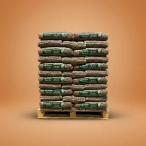 Verba Houtpellets – 65 zakken (975 kg) – Naaldhoutpellets – EN+ A1 & DIN+ gecertificeerd – Premium kwaliteit